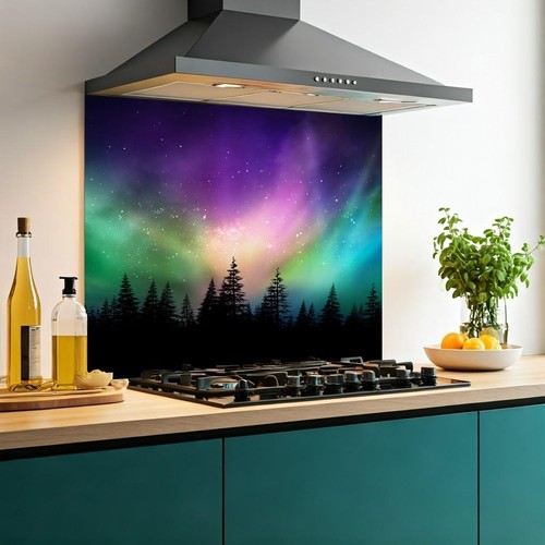 Printed glass kitchen - printed,