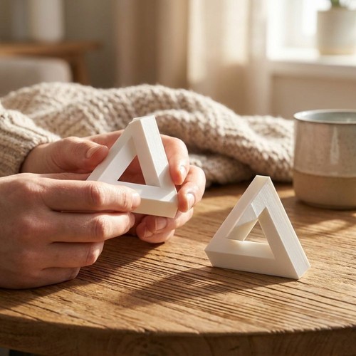Impossible triangle ornament - triangle,