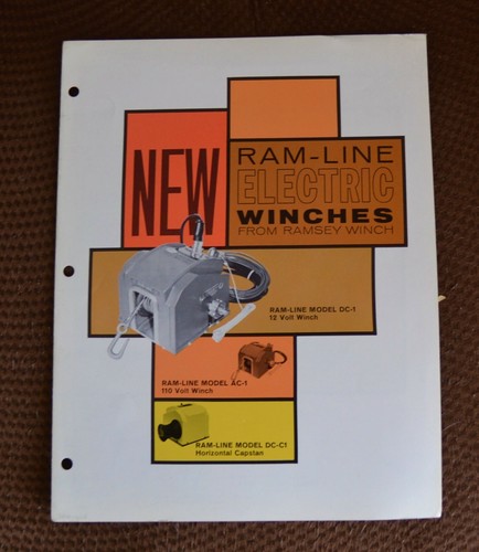 Vtg 1966 ramsey winch brochure - 1966,