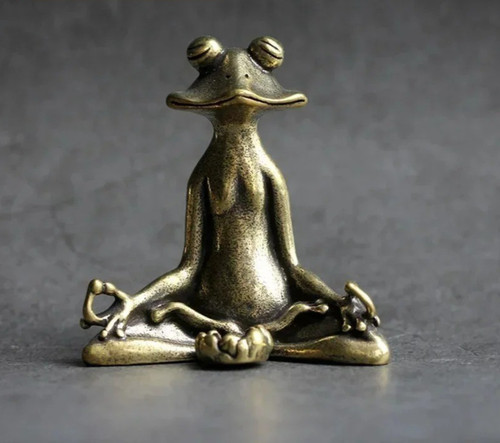 Retro solid copper - retro, frog