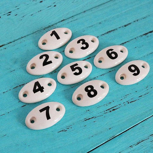 Number ceramic sign - number,