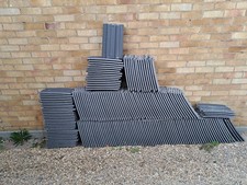Redland 49 Roof Tiles. Charcoal Black.