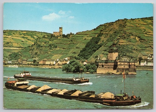 Kaub rhein postcard - kaub,