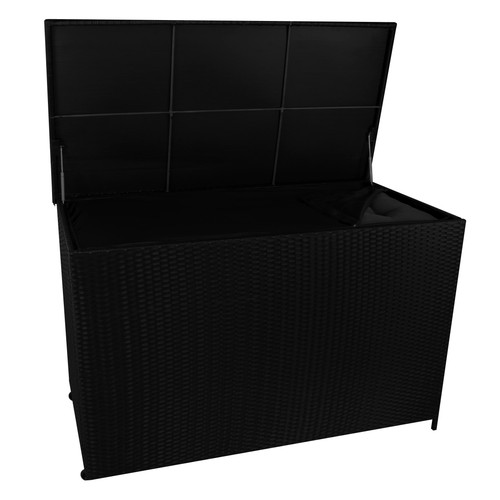 Rattan garden storage box - rattan,
