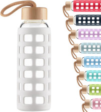 Sports Glass Water Bottle with