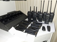 Set of 9 Motorola Gp340 Walkie