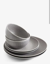12 piece Grey Bronx  stoneware