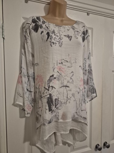 Bnwt white linen length - white,