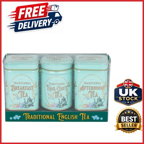 Vintage tea tins set with - tins,