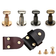 10sets flat belt screw leather - flat,
