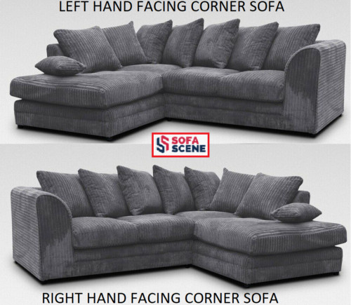 Cord corner sofa - sofa, jumbo