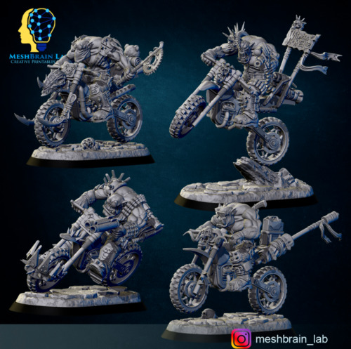 Wasteland biker orks squad - wasteland,