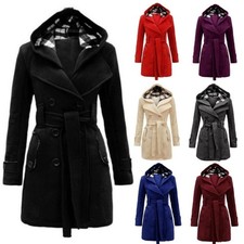 Women's Check Hooded Belted