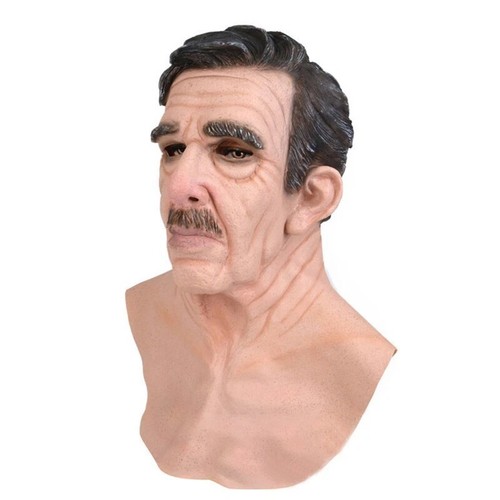 Old man mask - old,