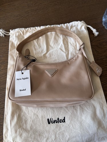 Prada beige nylon - prada, bag