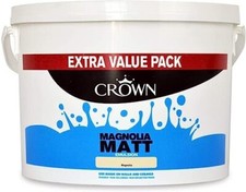 Crown Matt Emulsion Magnolia Paint 7.5L