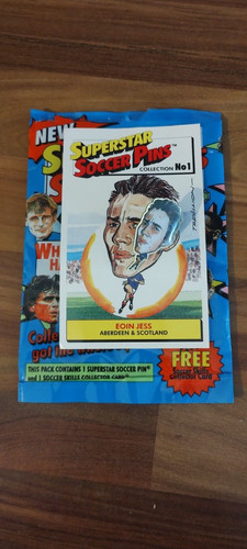 Superstar soccer pins - pins, card