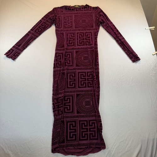Burgundy burnout velvet greek - burgundy,