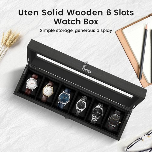 Grids wooden watch box - watch,