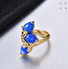 Lapis lagoon pear cut - sz:,