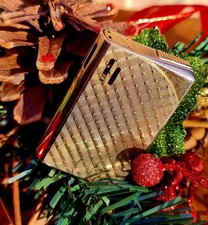 Gold Tone COSMIC JAPAN vintage Electronic Gas Lighter Working Lovely Circa 1980s