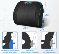 Pootack Lumbar Support Pillow Back Cushion Memory Foam / Gel