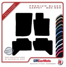 Fits Mitsubishi L200 4Life 4Work 2006-2015 Hitech Black Premium Car Mats