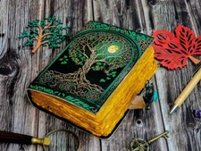 leather Journal Tree of Life -