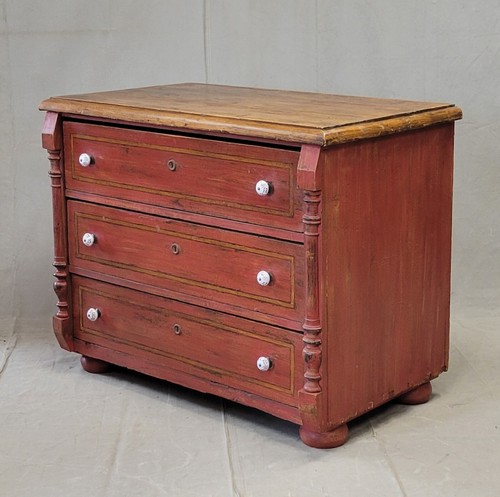 Antique european pine dresser - pine,