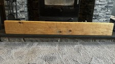 Hand Crafted RUSTIC SOLID OAK MANTEL BEAM Log Burner Mantle  FIREPLACE 6x3”