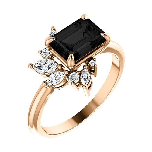 3ct emerald cut black - 3ct,
