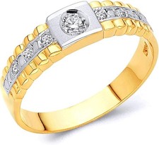 1 Ct Round Cut Men's Real 14K