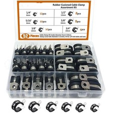 Stainless style clips rubber - p-style,