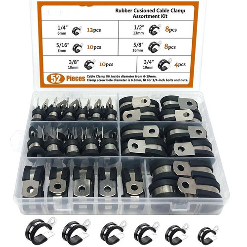 Stainless style clips - clips, rubber