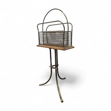 Art Deco Brass Magazine Stand