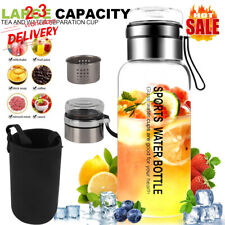 1L Glass Water Bottle BPA Free