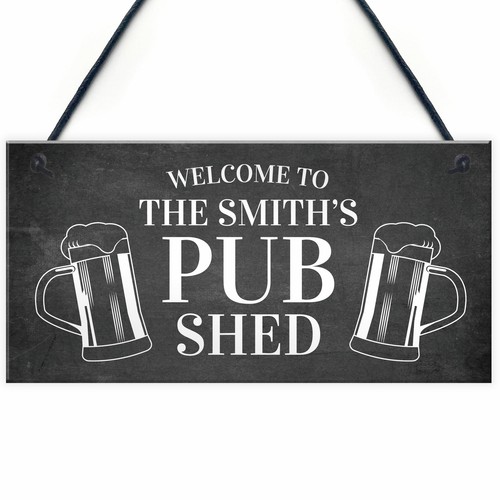 Pub shed sign personalised - pub,