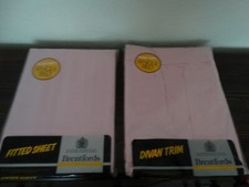 Vintage 80`s - Pink Plain Bedding - Brentfords - Unused - Sealed -