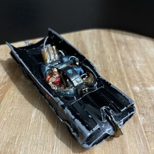 Vintage Original Corgi 267 Batmobile with Tow Hitch & Batman And Robin Figures 