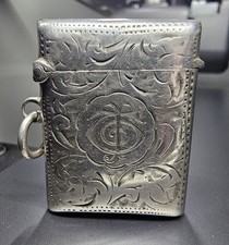 Antique Silver Vesta Samuel M