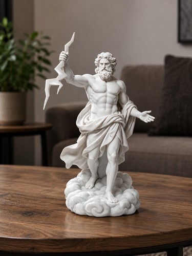Greek god zeus - god, statue