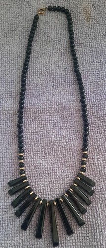 9ct gold and black - , onyx