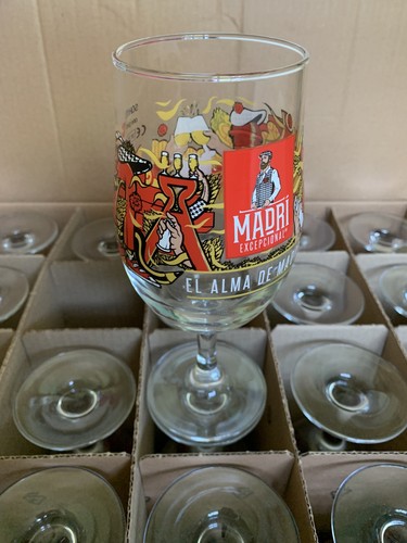 Madri beer glass street - 4x,