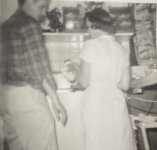 1950s Woman Washing Dishes in