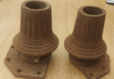 Victorian/Edwardian   Cast  Iron   Post  Holders (  4 pairs available)