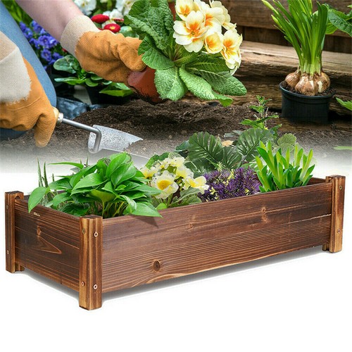 Rustic wooden planters garden - wooden,