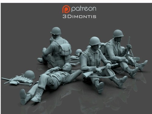 Ww2 full set soldiers - us,