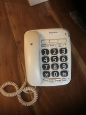 BT Big Button 200 Home Landline Corded Telephone Phone Elderly Disabled Blind