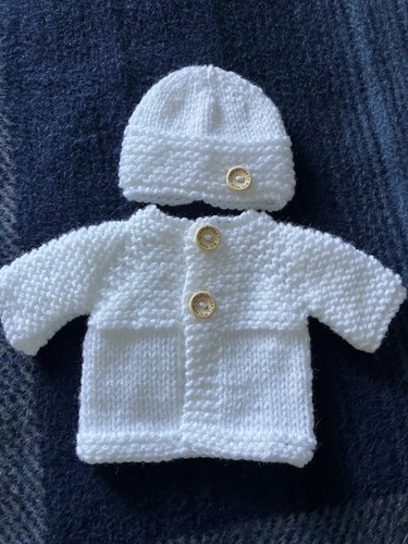 Hand knitted dolls clothes - knitted,
