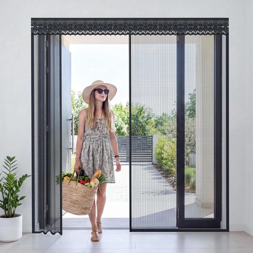 Sliding magnetic screen - screen, door